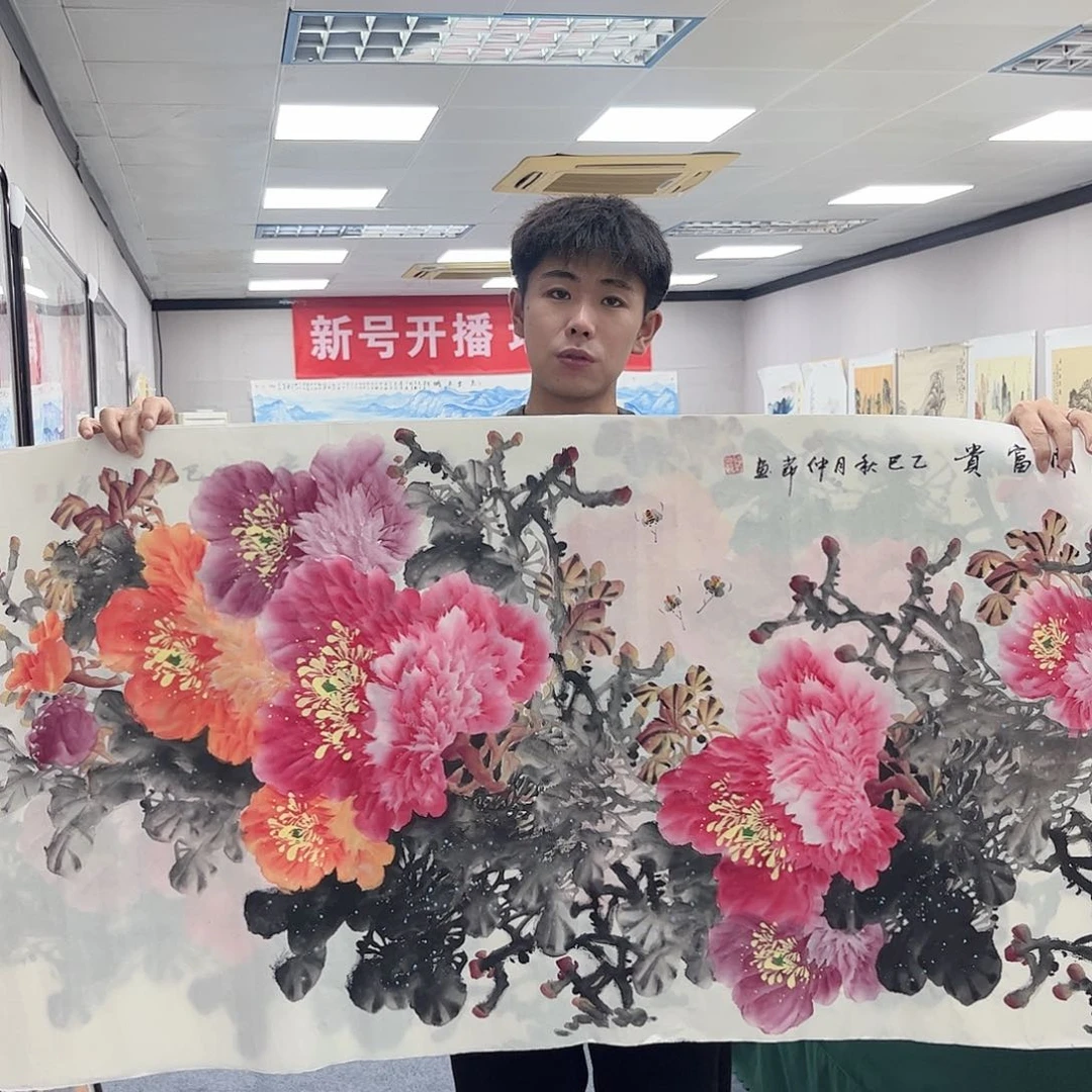 国画宣纸国画纯手绘作品