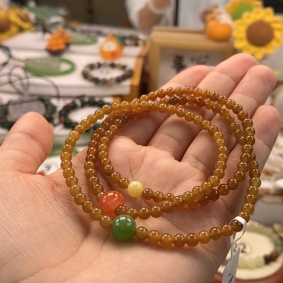 和田玉手串未镶嵌