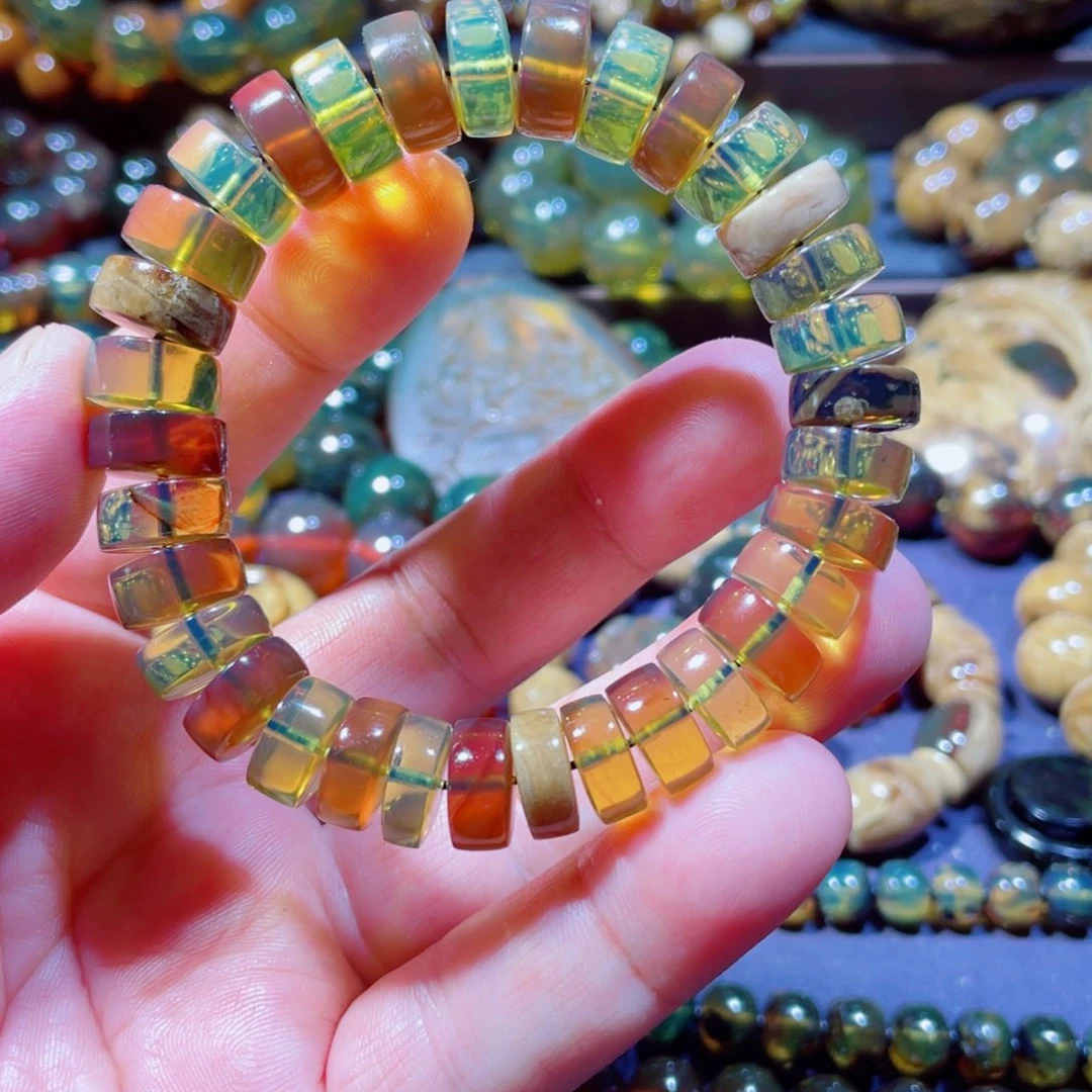 未镶嵌琥珀手链天然