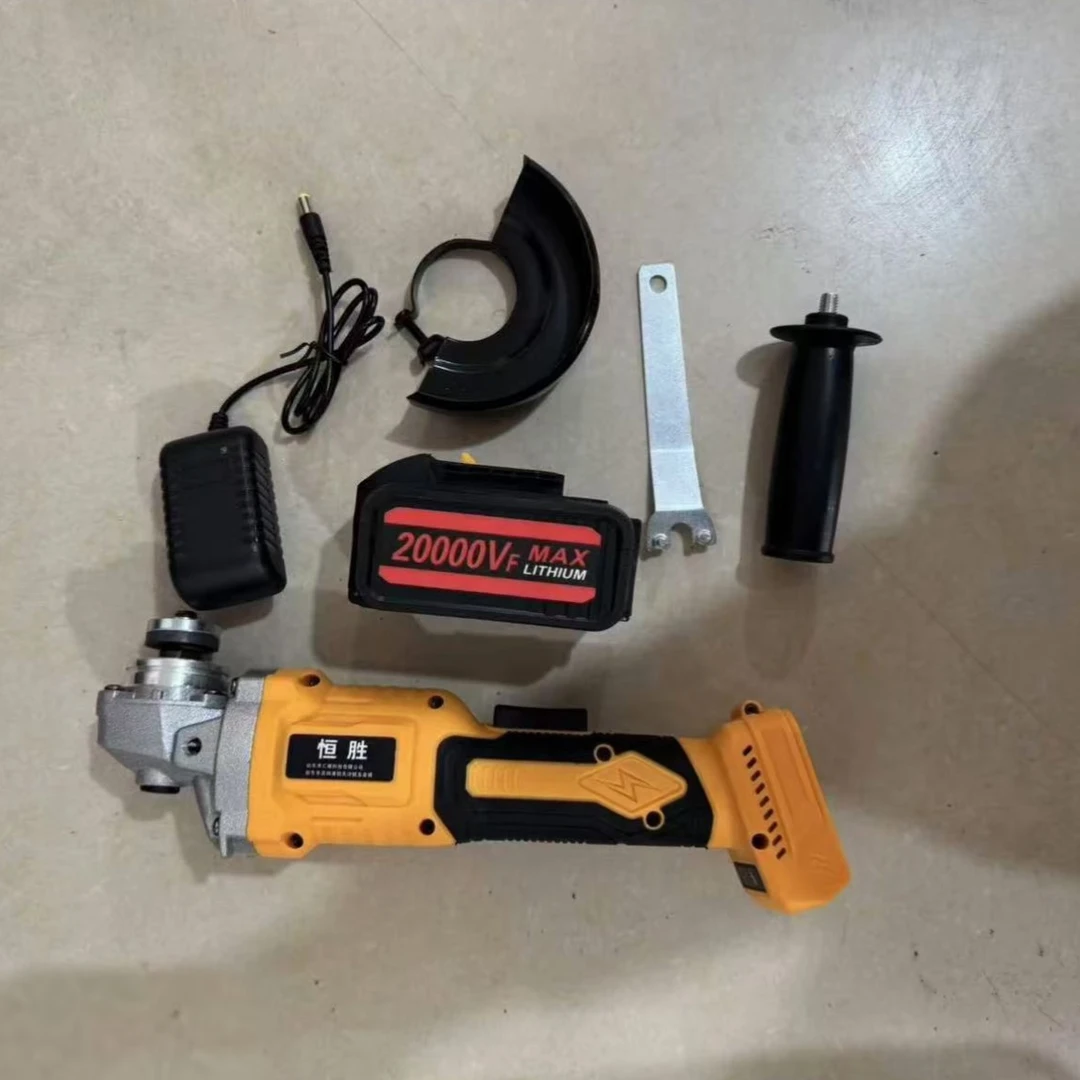 【一电一充】恒胜新款锂电钻角磨机多功能角磨机抛光打磨