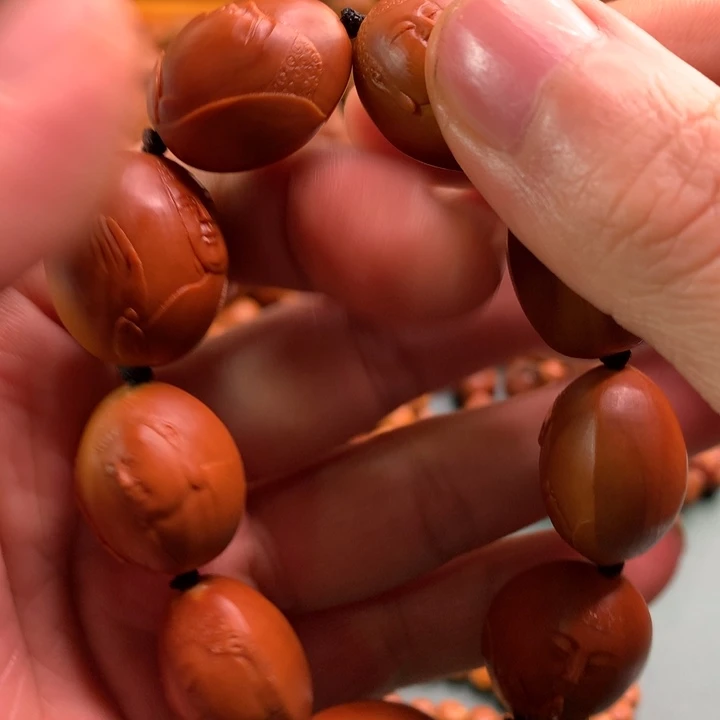 手串/手链橄榄核橄榄核雕，二华无相佛