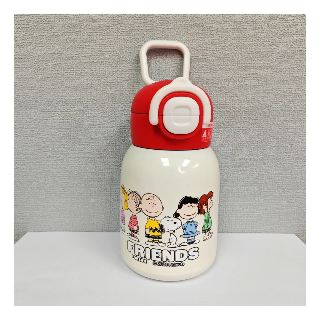 史努比正版儿童保温杯男孩女生可爱便携吸管杯高颜值卡通水杯子半