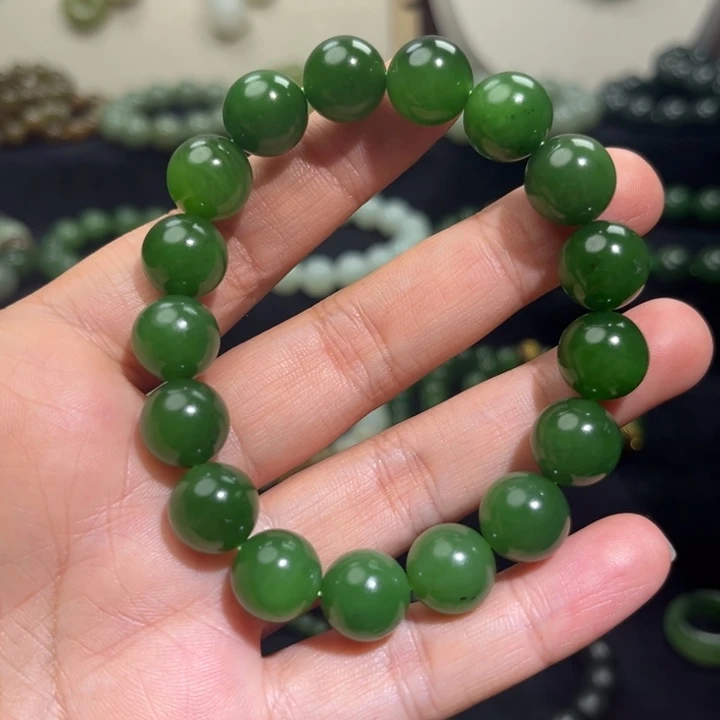 和田玉未镶嵌手链卡12