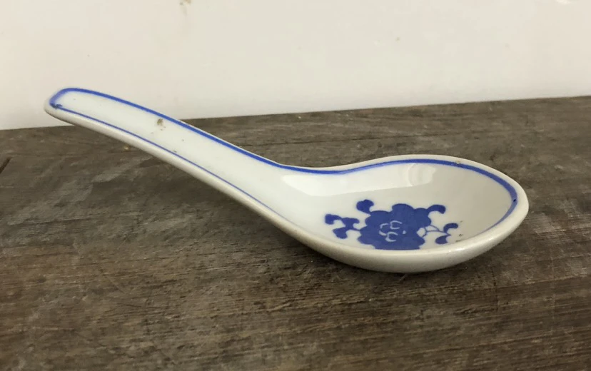景德镇青花小勺子家用吃饭勺汤匙中式