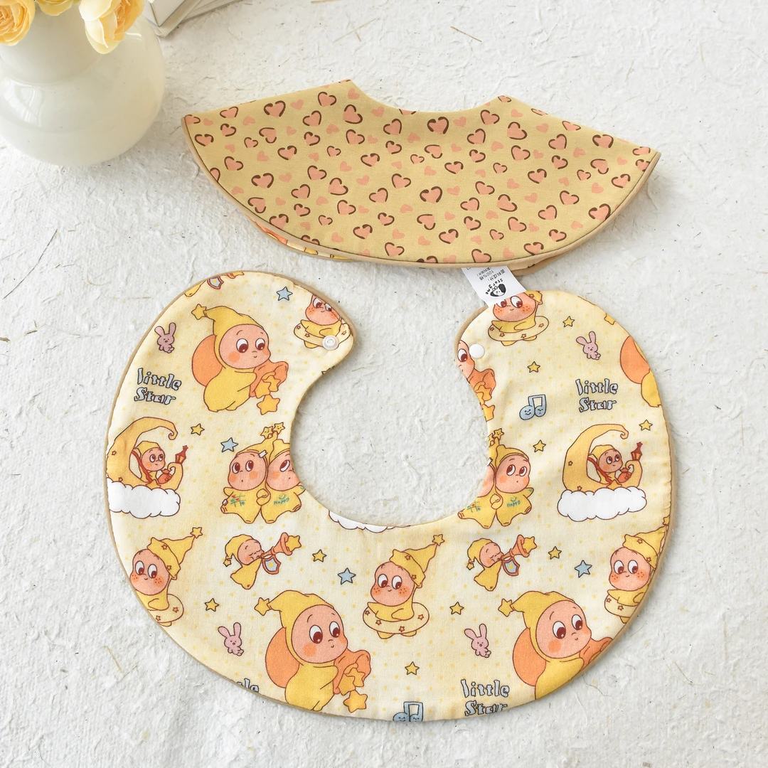 故事我滚边纱布系列口水巾