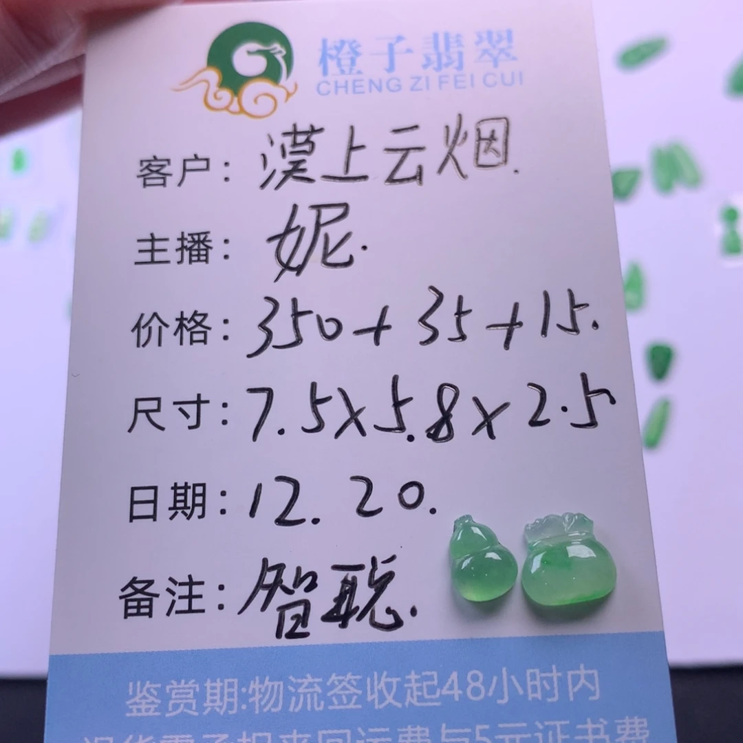 漠****翡翠未镶嵌颈饰翡翠