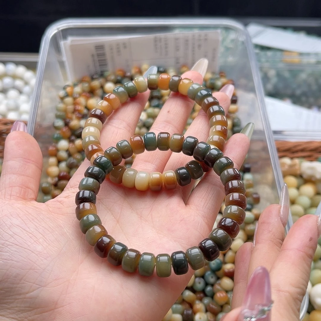 白玉菩提吊坠q9mm/100+10颗敦煌