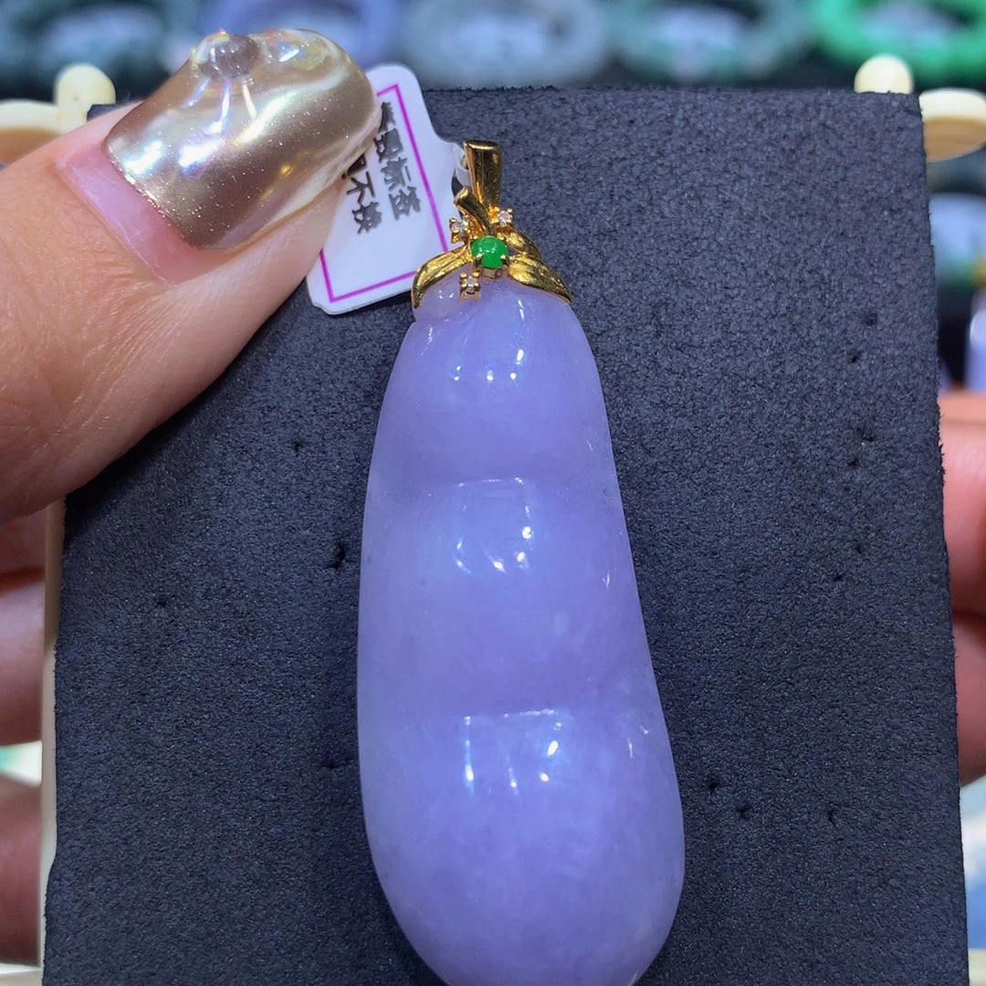 翡翠18K金镶嵌手链翡翠