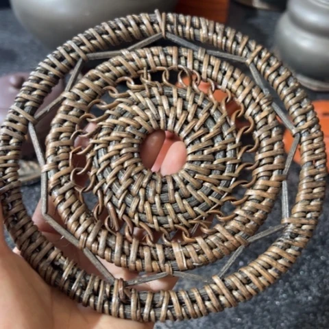 蜜安罐瓷香炉锡茶则