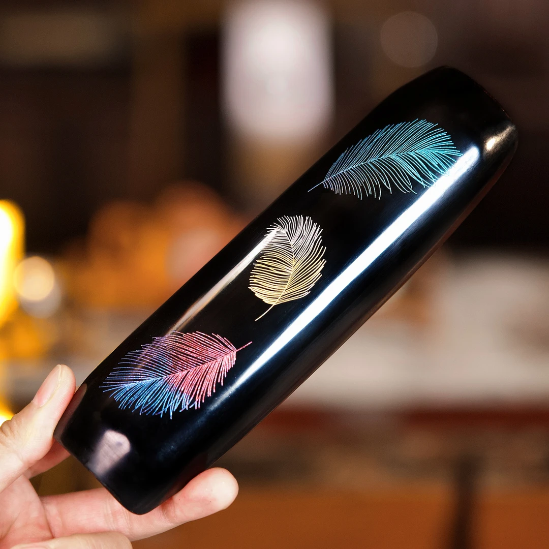 青楸堂【轻鸿】羽毛茶则竹制手工打磨中式茶道茶荷零配收藏纯手工