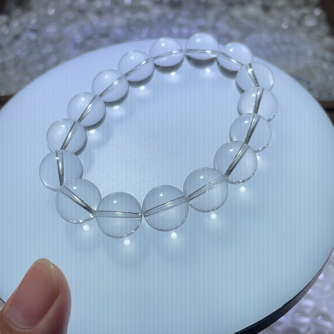 未镶嵌手串水晶白水晶12m单圈福利