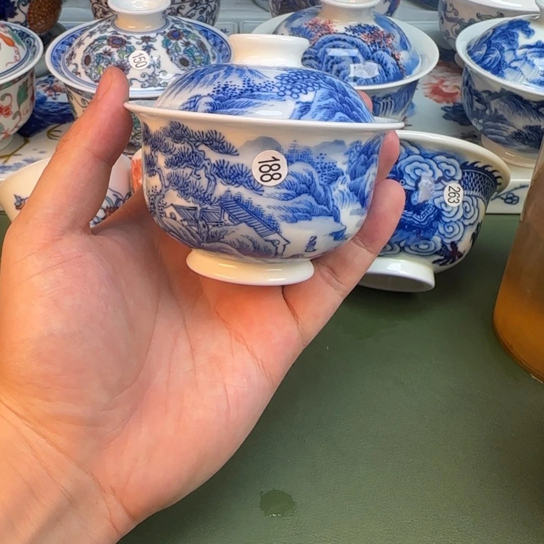 彦祖纯手工手绘茶具188