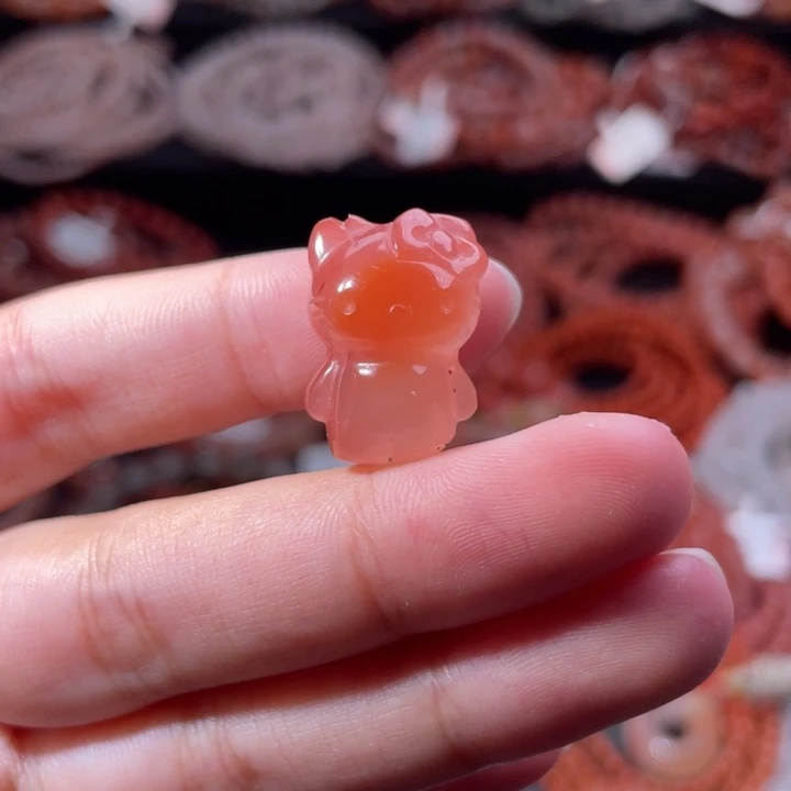 南红玛瑙未镶嵌配饰手串Kitty1619打孔备注