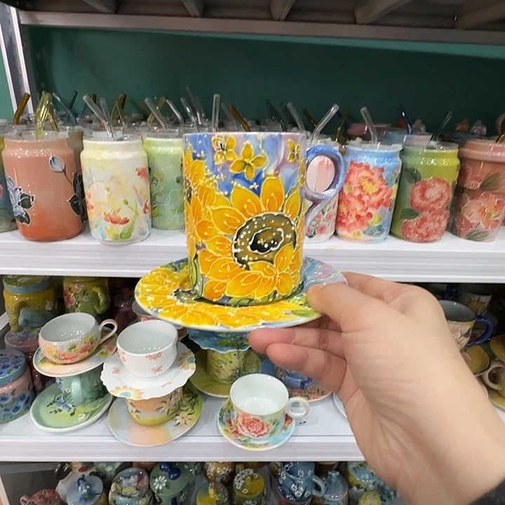 杯景德镇釉下五彩手绘