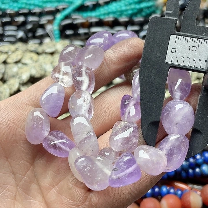 玛瑙/玉髓珠宝半成品未镶嵌一条13mm紫水晶手串