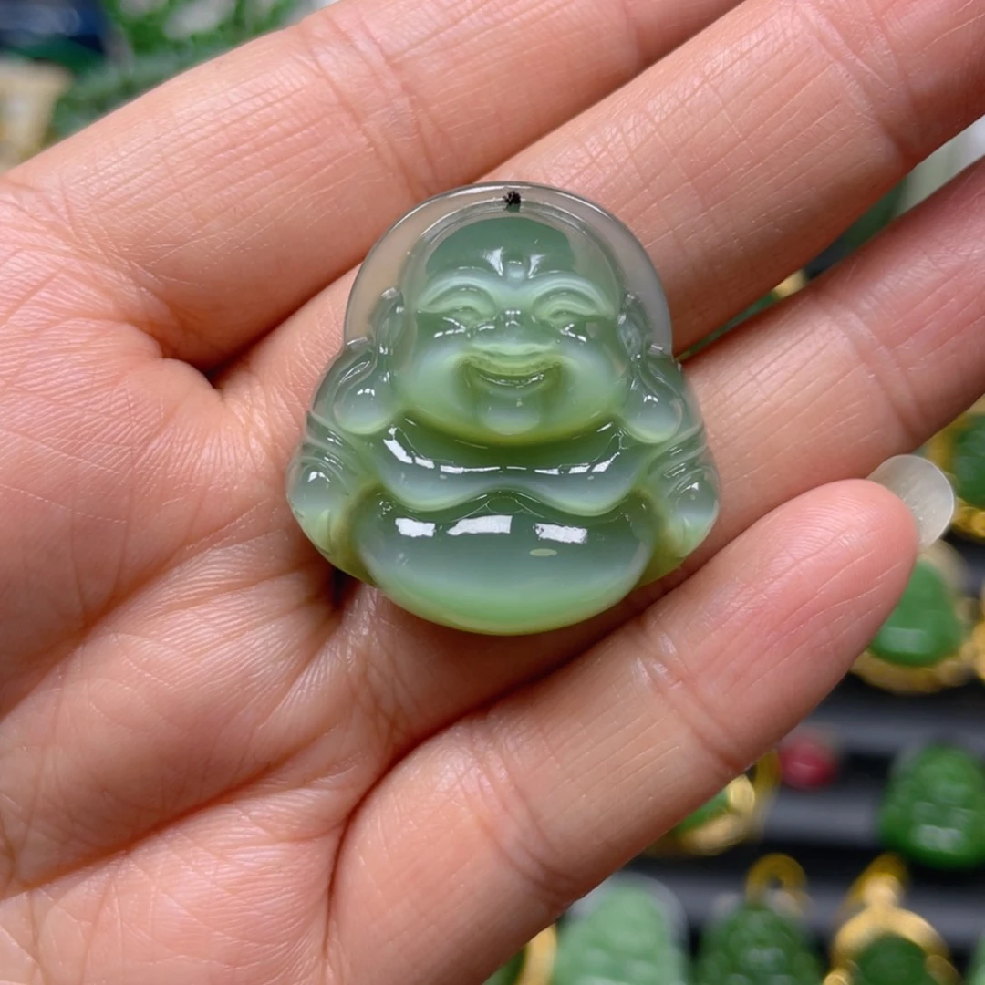 和田玉（碧玉）吊坠(不含链)未镶嵌