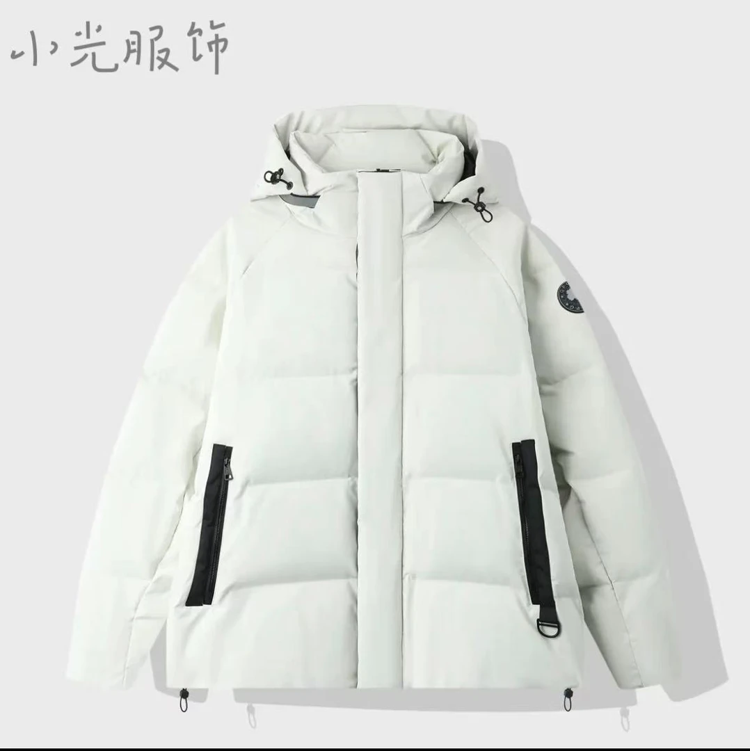 *YF1851-【冬日雪宝】连帽可拆90鸭绒情侣羽绒服外套
