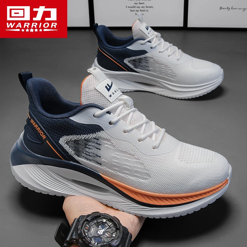 回力男鞋夏季2025新款透气防臭运动休闲跑步减震飞织网面椰子潮鞋