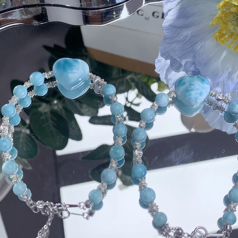 天然海纹石屁桃手链 多样性发其一 B1217