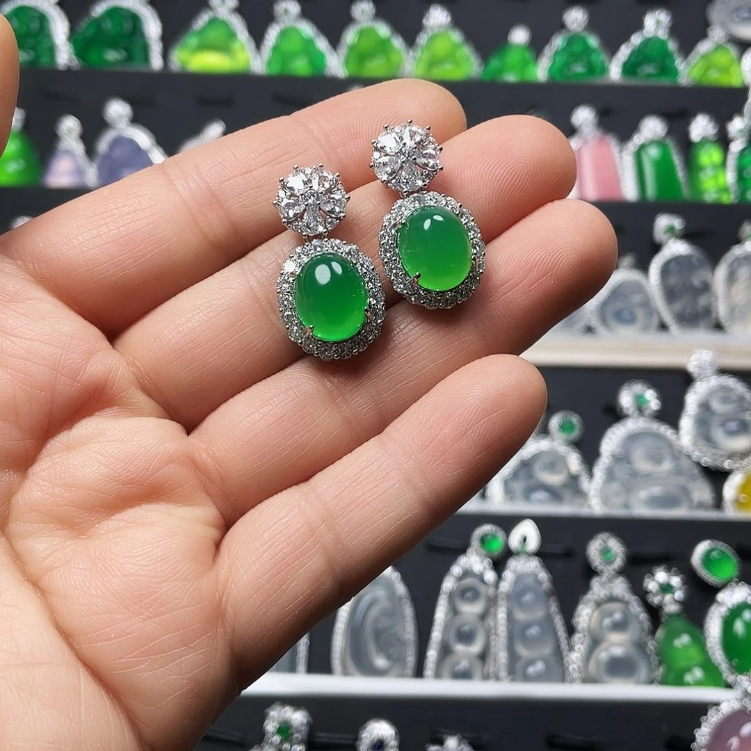 玛瑙/玉髓耳钉合金