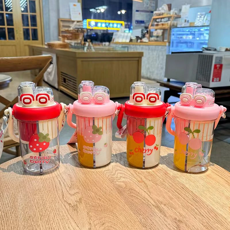 水杯2025新款水杯夏季高颜值吸管杯小清新女生水杯少女心便携