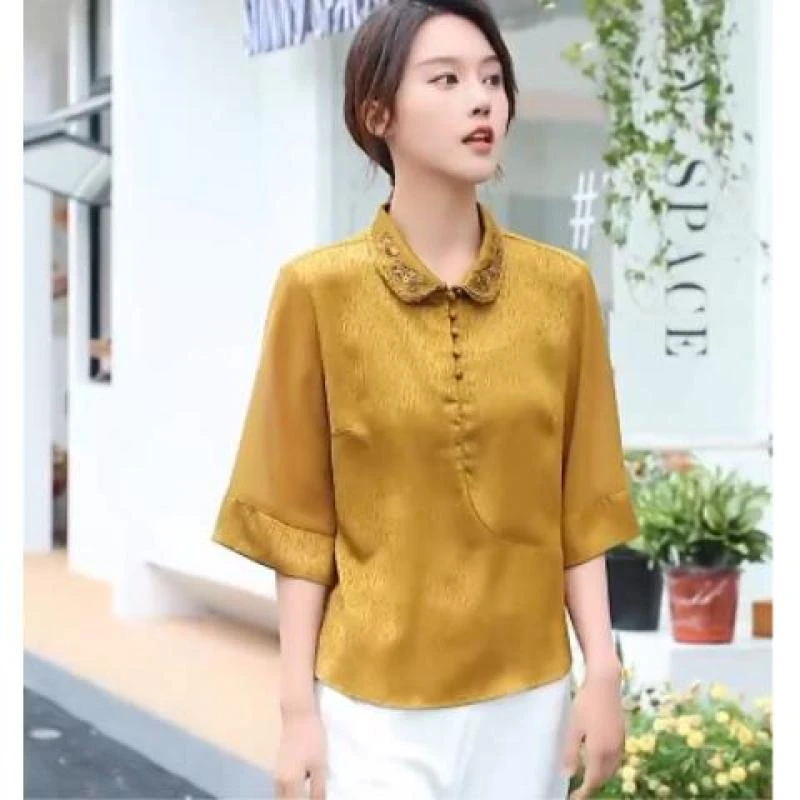 3279-27时尚洋气翻领小衫