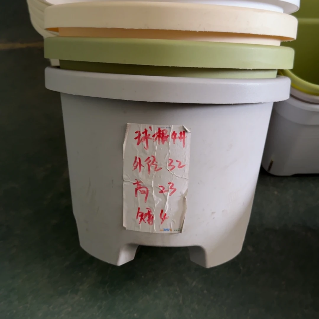 球根4#口径32高23无拖灰白5个