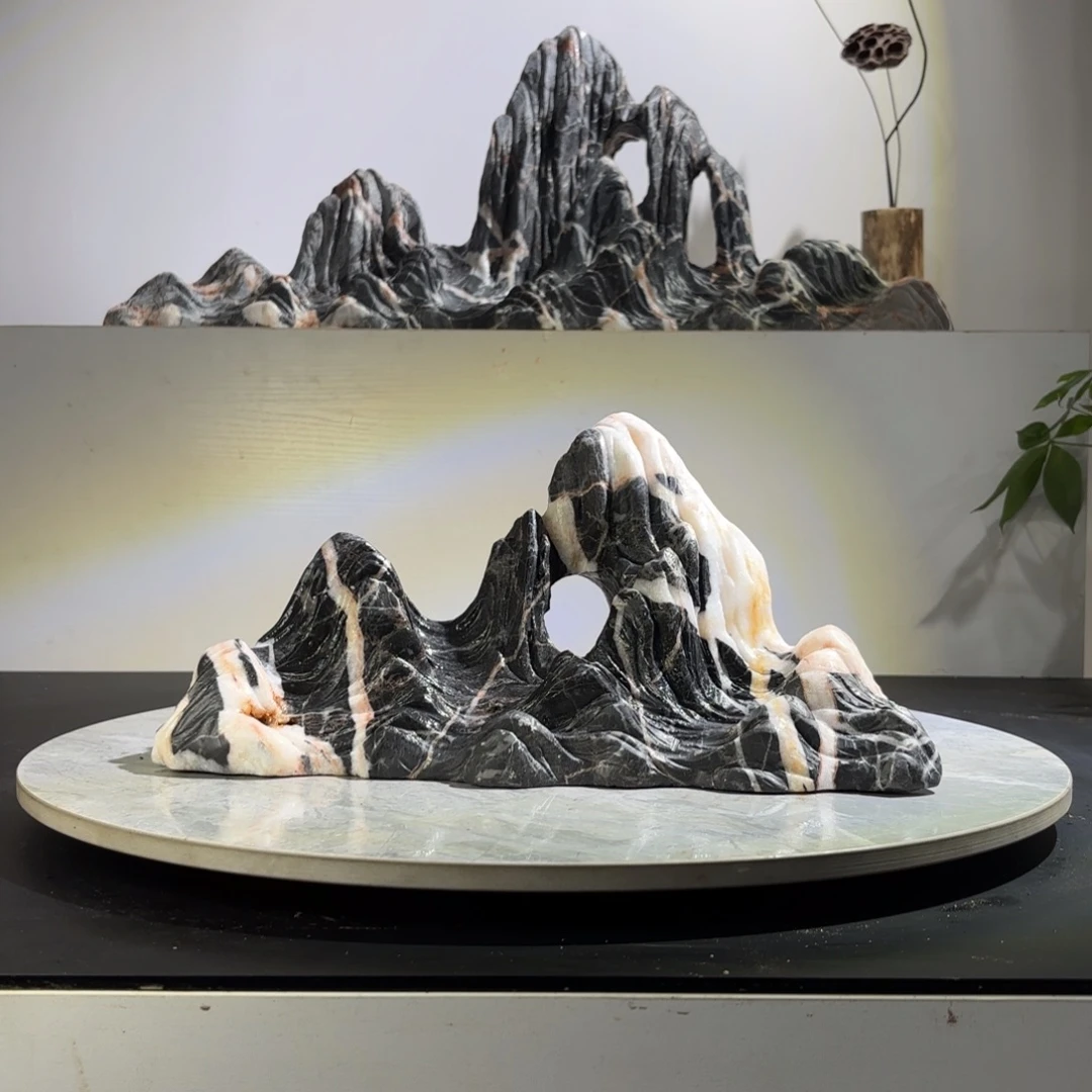 山***筑灵璧山峰石靠山石