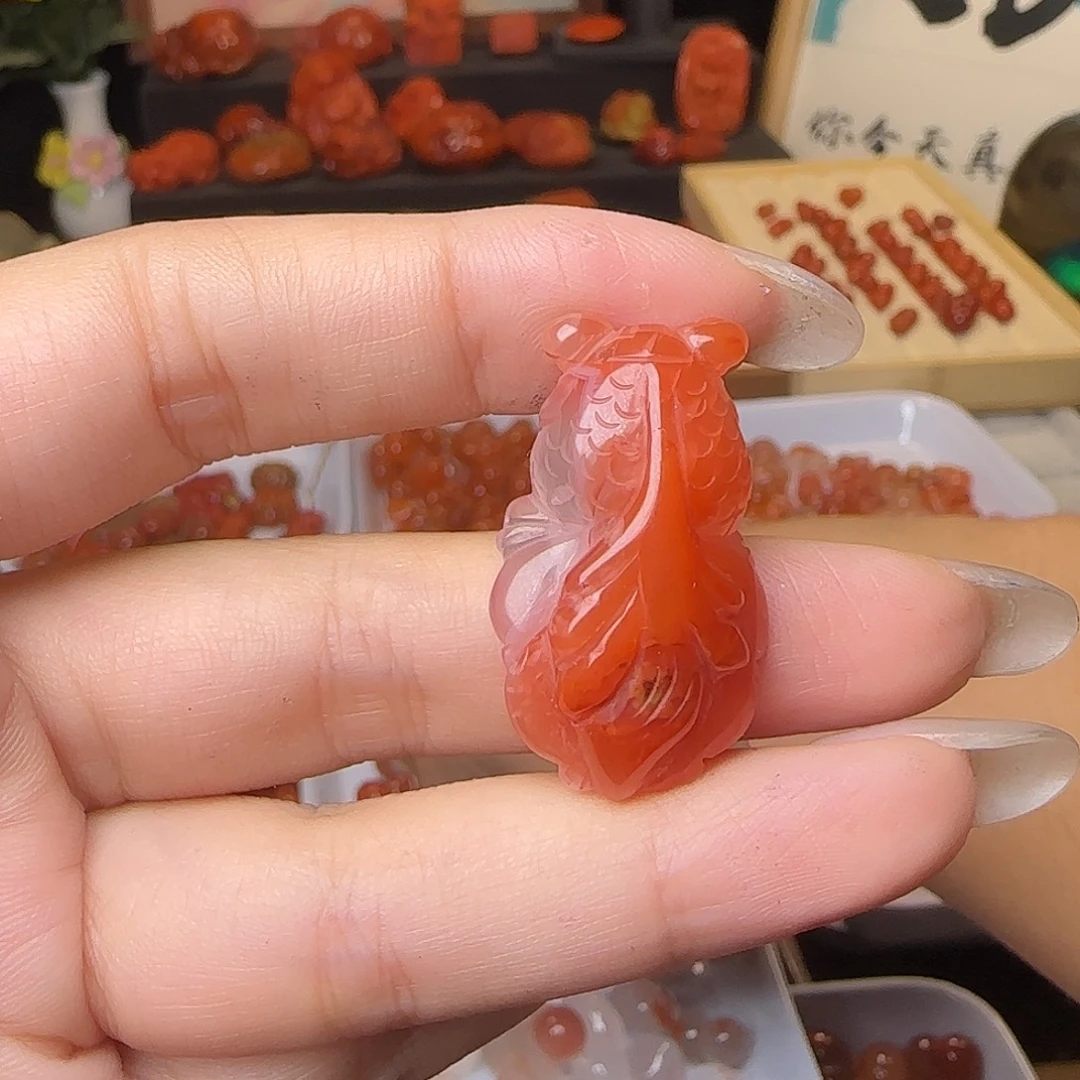 南红玛瑙未镶嵌吊坠(不含链)