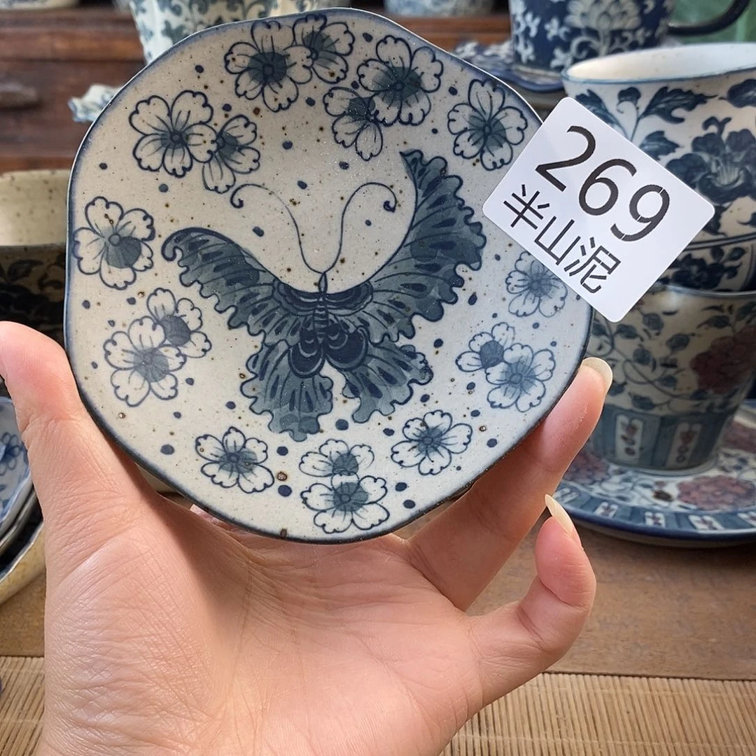 手工手绘青花高温陶瓷