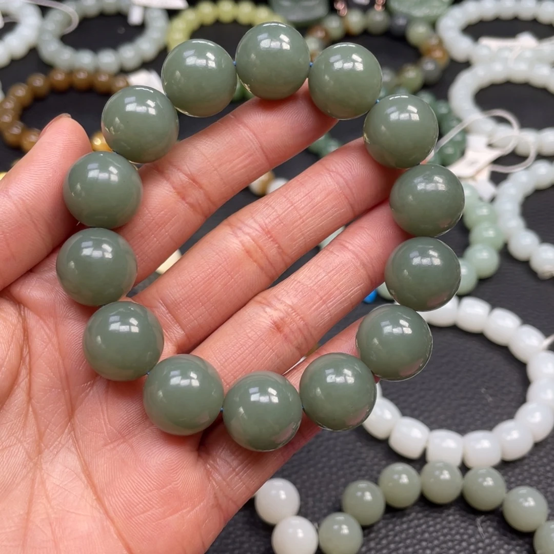 和田玉未镶嵌手链