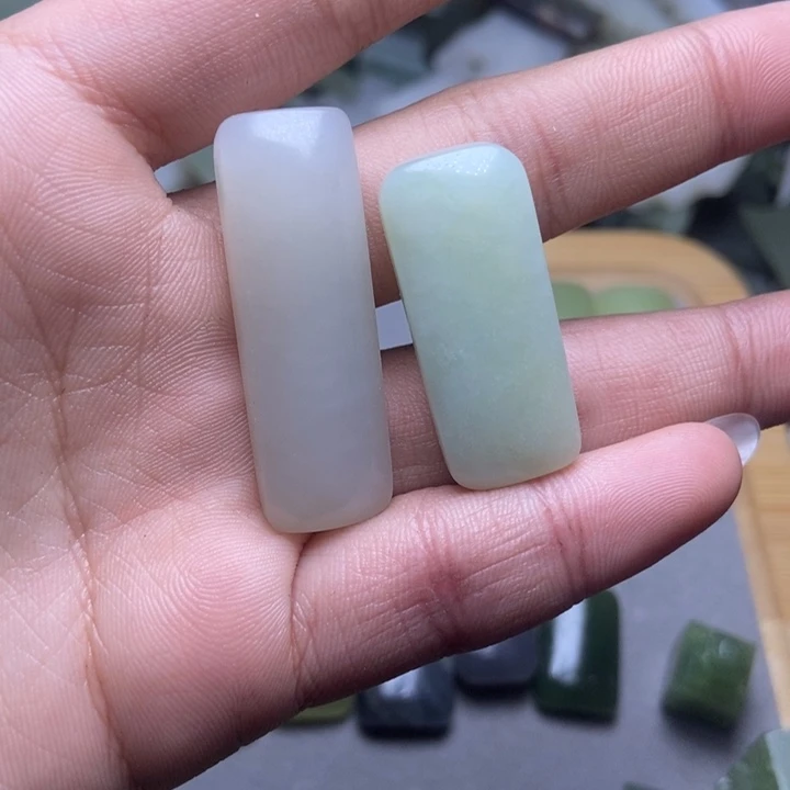 和田玉珠宝半成品未镶嵌小*花