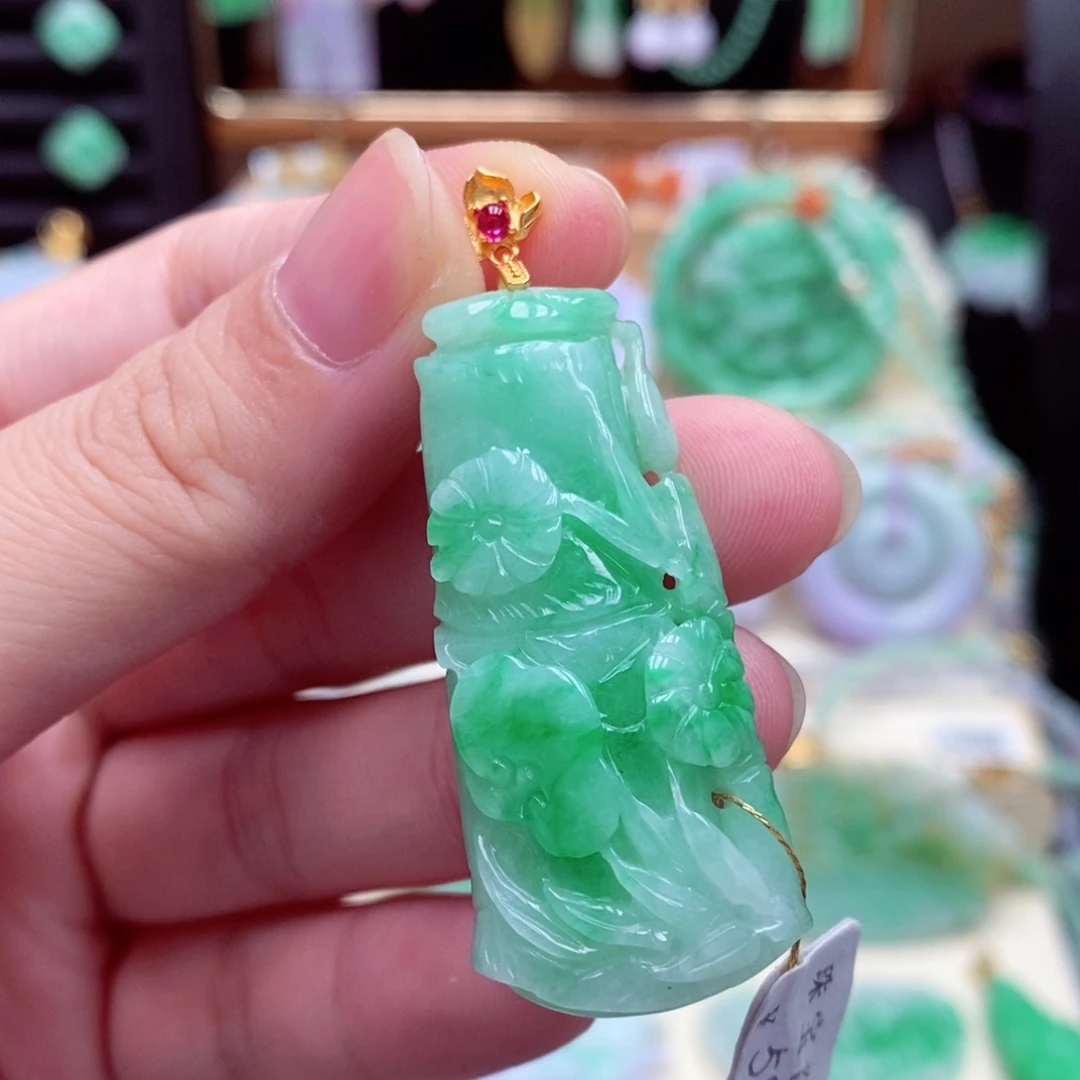 颈饰未镶嵌翡翠翡翠吊坠