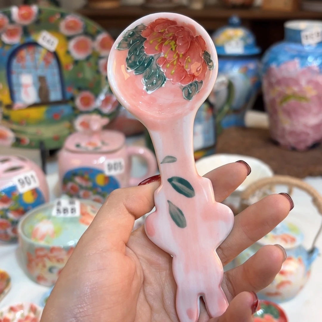 景德镇手绘高温釉下彩陶瓷茶具