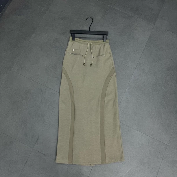 弧形拼接时尚女卫裙53075