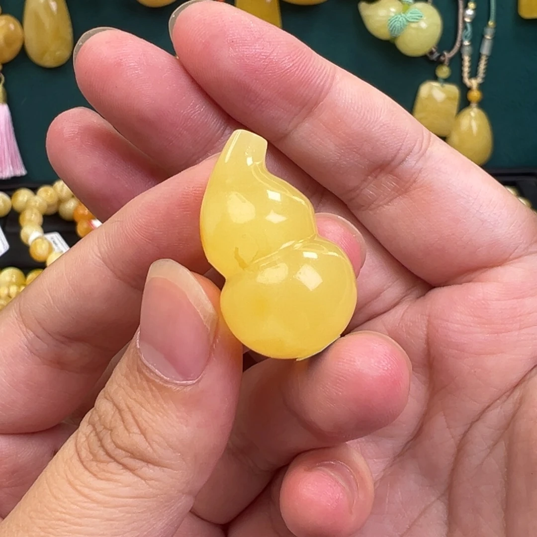 琥珀手链未镶嵌葫芦