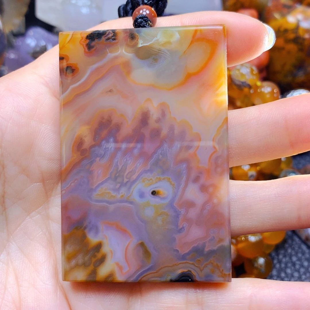 玛瑙/玉髓未镶嵌吊坠44老**匠