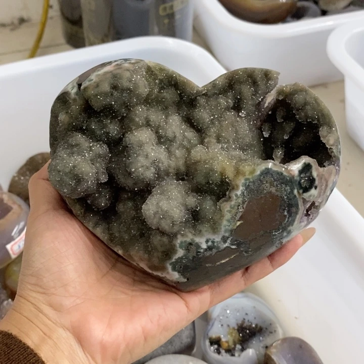 紫晶珠宝半成品未镶嵌