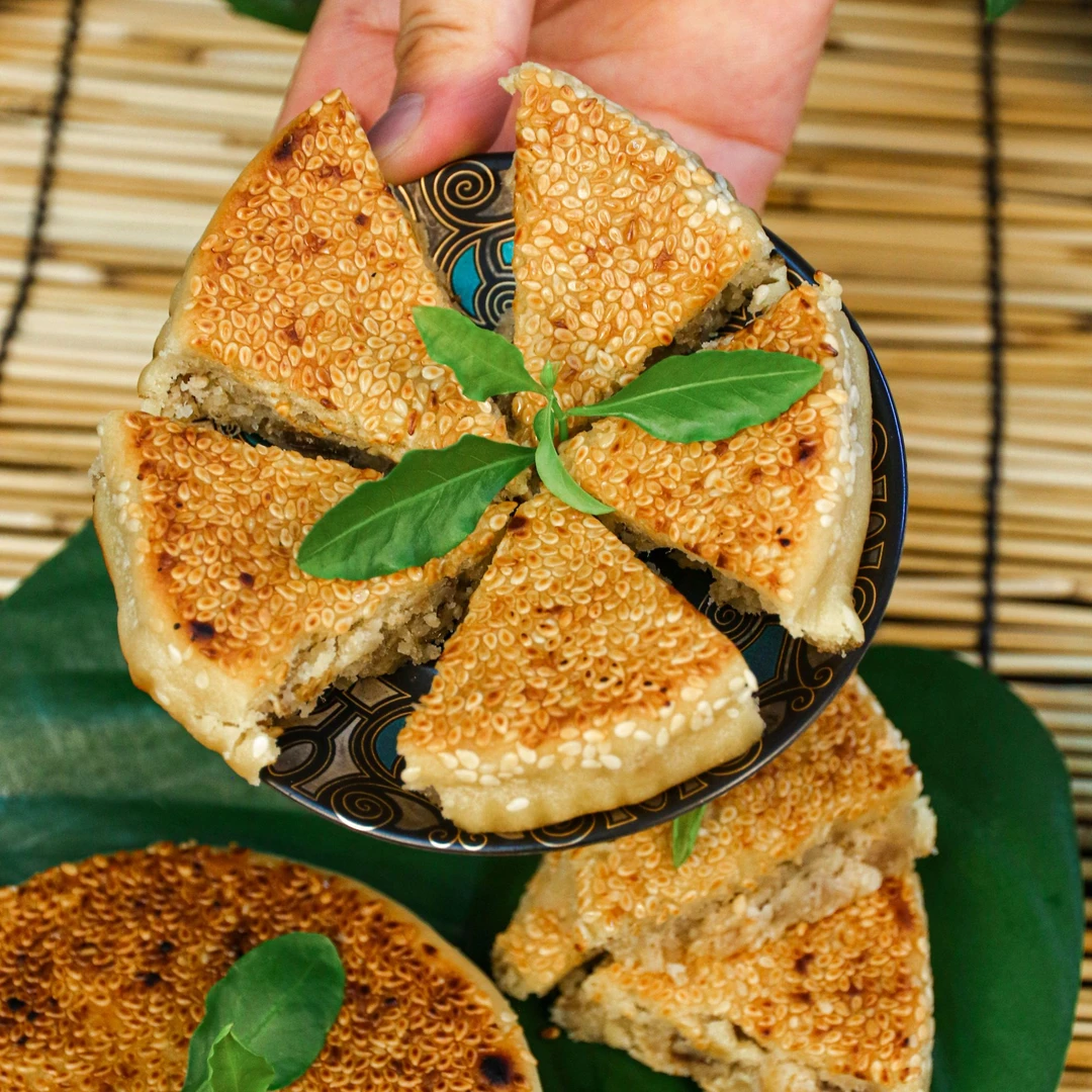 四川宜宾筠连汉月轩非遗月饼手工碳烤牛肉馅猪肉馅芝麻土月饼中秋