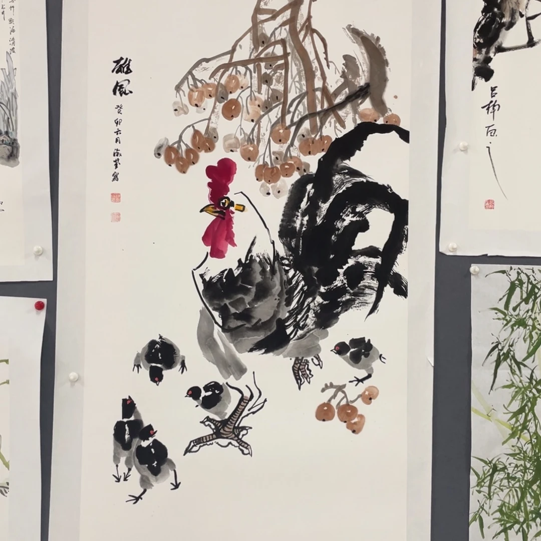 国画薛淑芬老师绘画