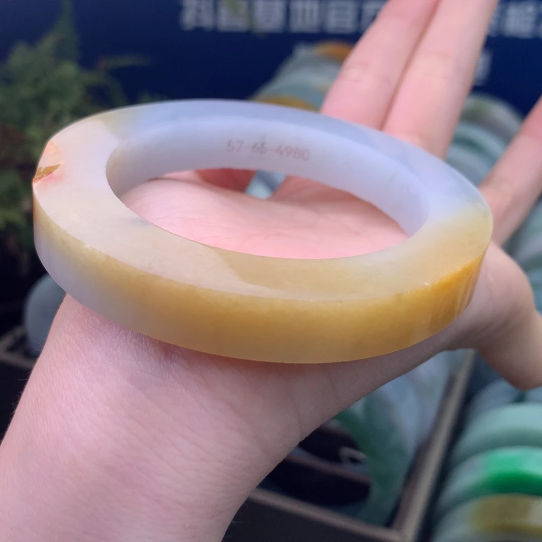 定制翡翠未镶嵌手镯定制不退不换