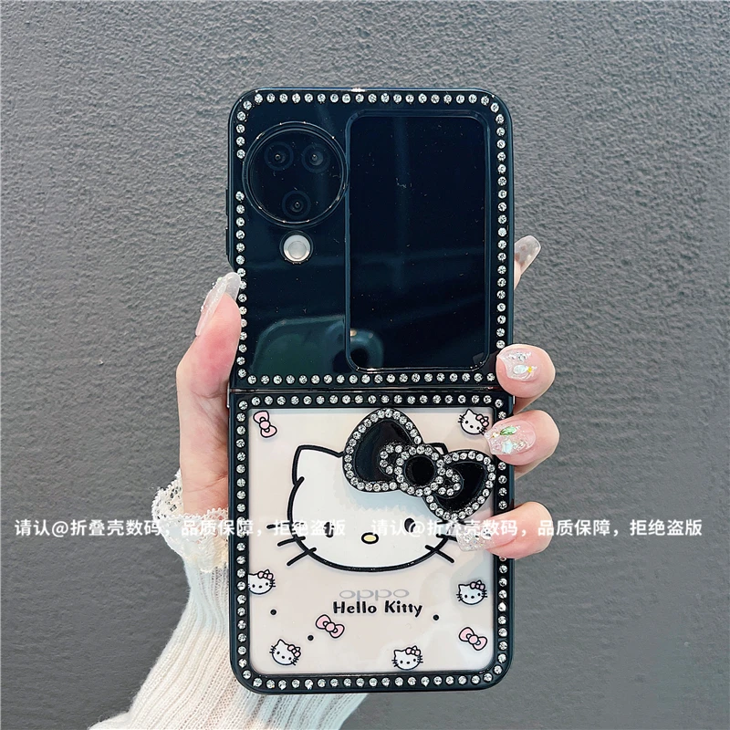（OPPOfindN3flip系列)折叠钻石款适用OPPOfindN3flip手机壳防摔潮