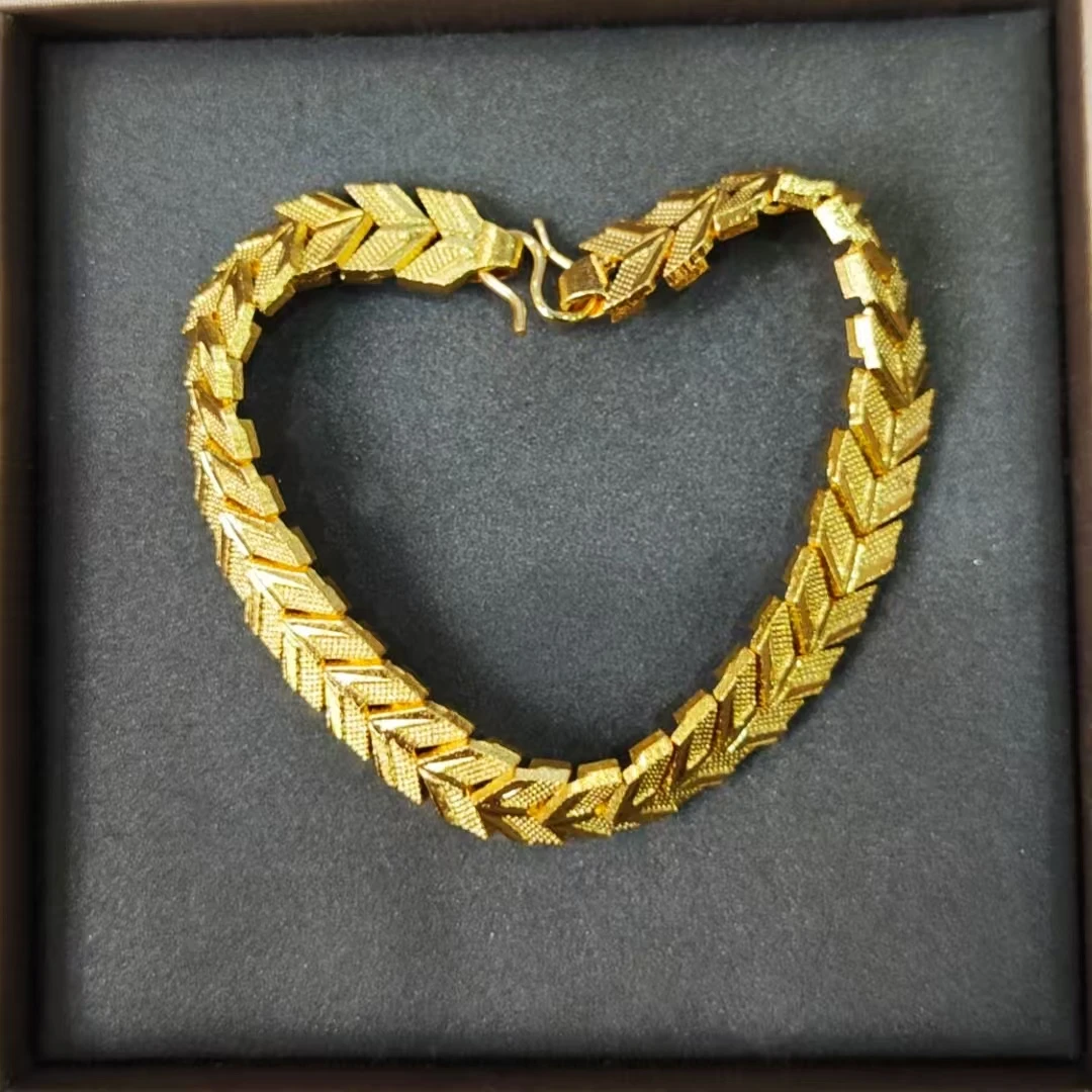 私人定制 典藏美丽首饰大克重定制款黄手链 LX