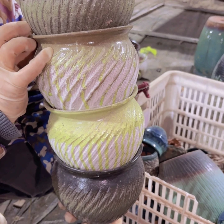 花盆 透气紫砂盆 口径高度