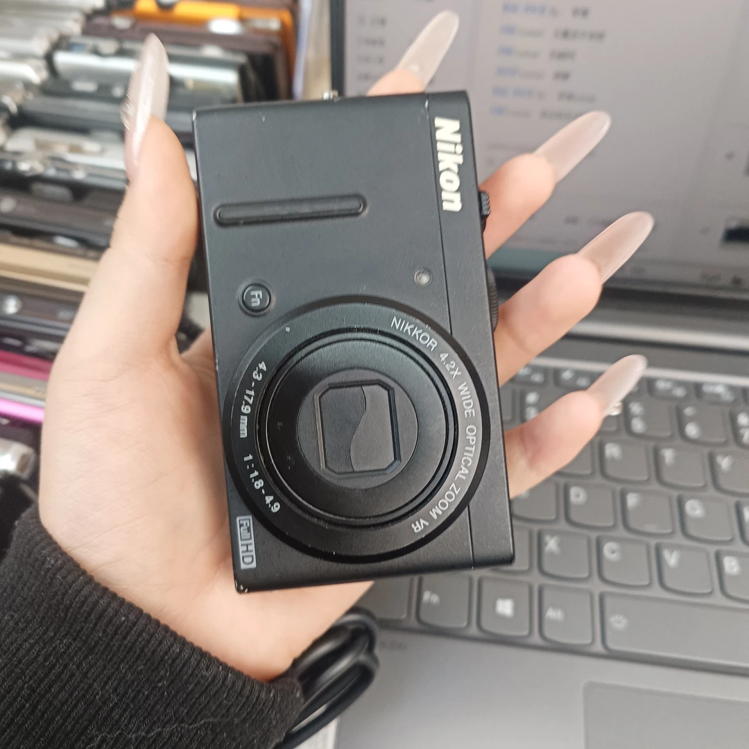 9新 Nikon/尼康 p310黑色1600万像素4.2倍变焦复古ccd数码相机