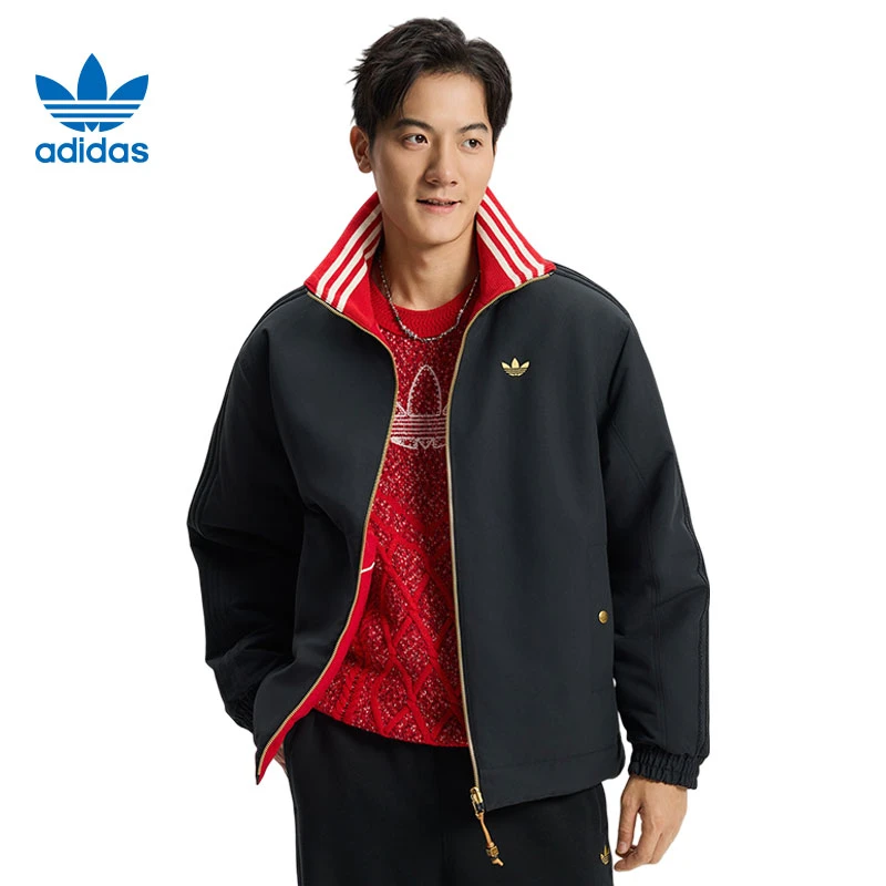 adidas阿迪达斯【中】三叶草男子运动休闲棉服外套KT0639