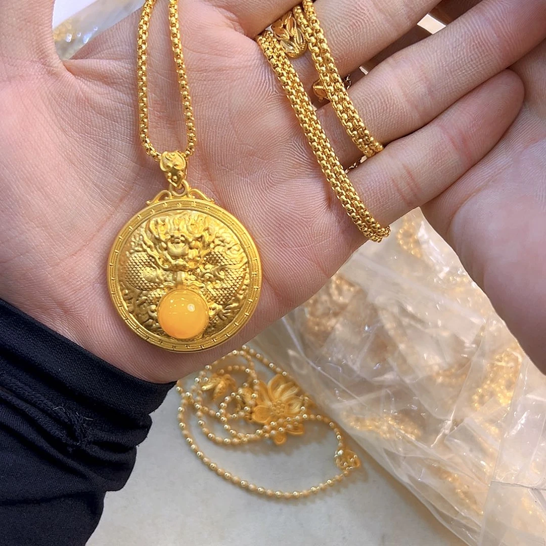 无***双铜合金无龙牌的吊坠