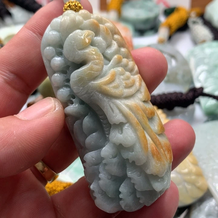 颈饰未镶嵌翡翠保真天然a货翡翠