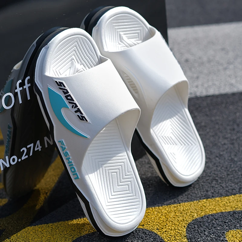 2025新款时尚拖鞋男款夏季外穿外出厚底防滑潮牌凉拖鞋沙滩鞋户外