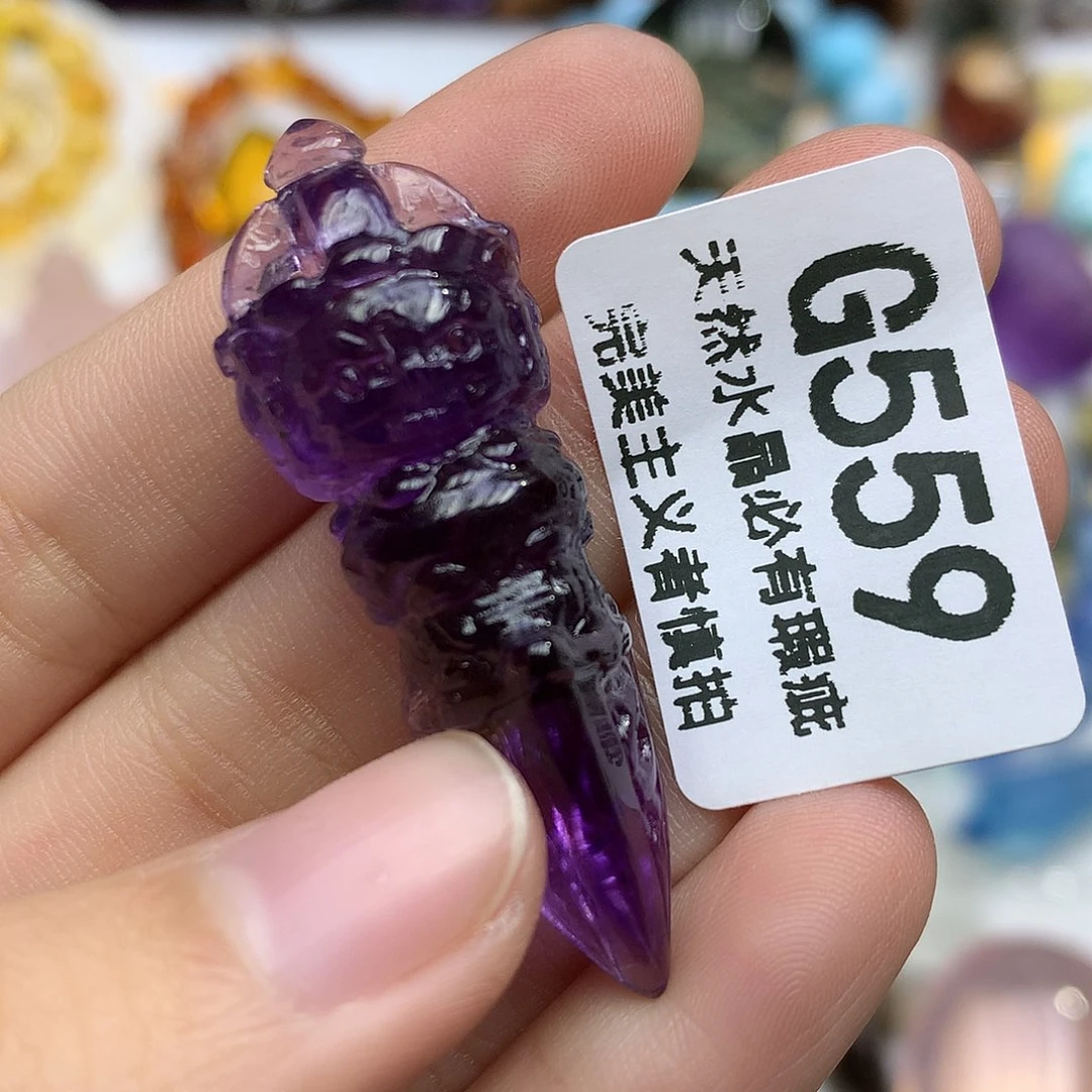 未镶嵌珠宝半成品水晶吊坠
